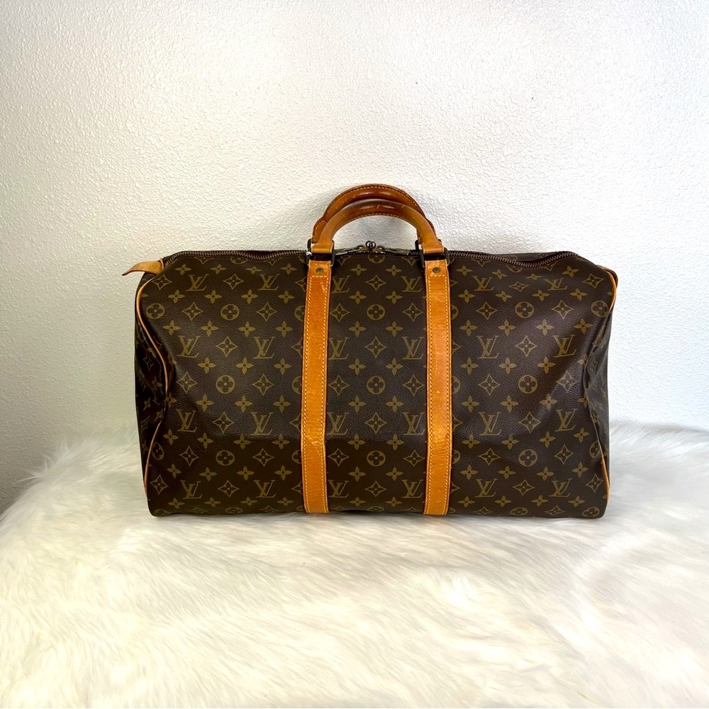Authentic Louis Vuitton Monogram Keepall 50
